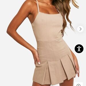 Boohoo Cream Playsuit